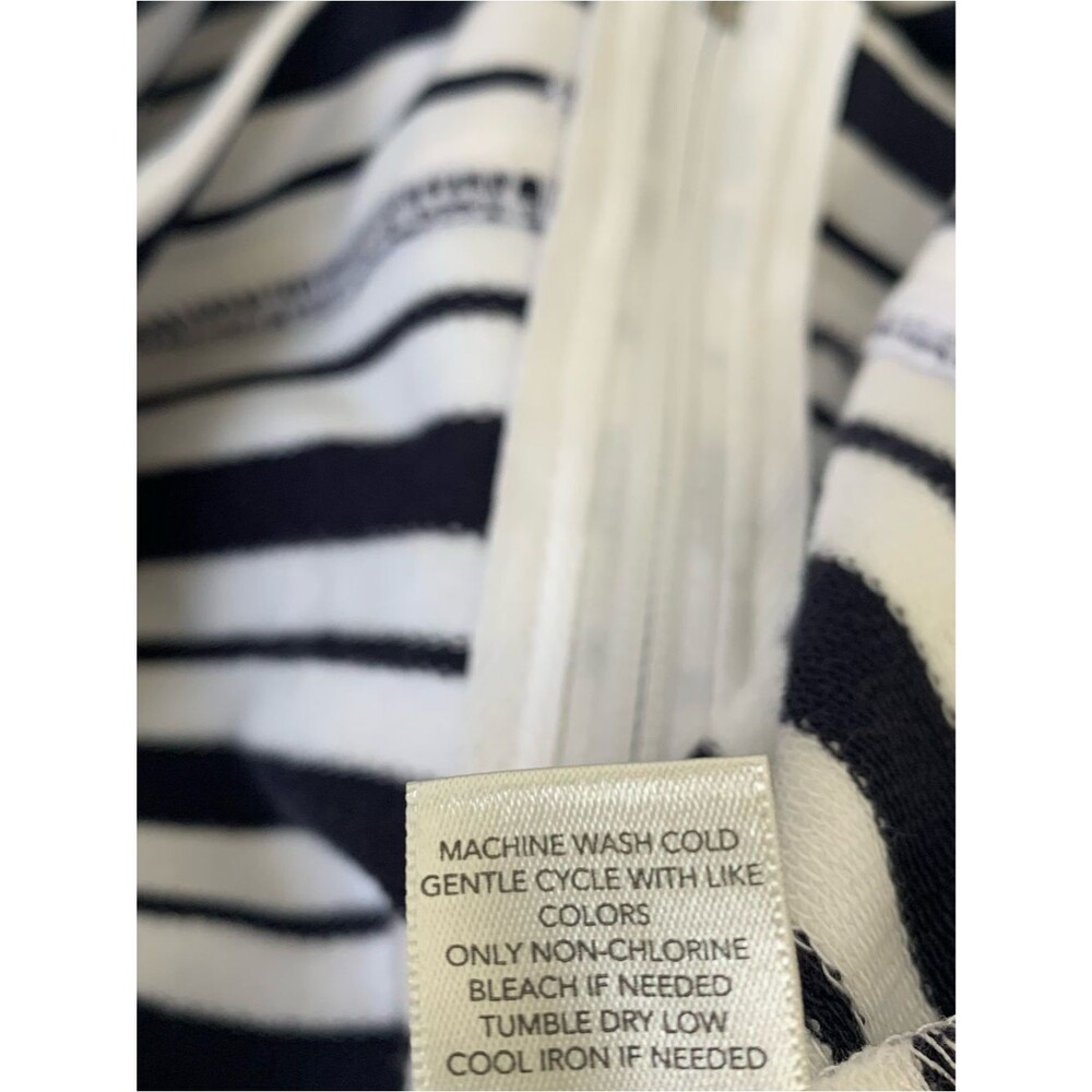 Christopher & Banks Petite Large Striped Full Zip Hoodie NWT P/L - Picture 8 of 8